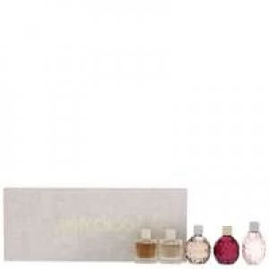 Image of Jimmy Choo Gift Set Jimmy Choo Eau de Parfum 4.5ml + Fever Eau de Parfum 4.5ml + LEau Eau de Parfum 4.5ml + Illicit Flower Eau de Parfum 4.5ml + Illic