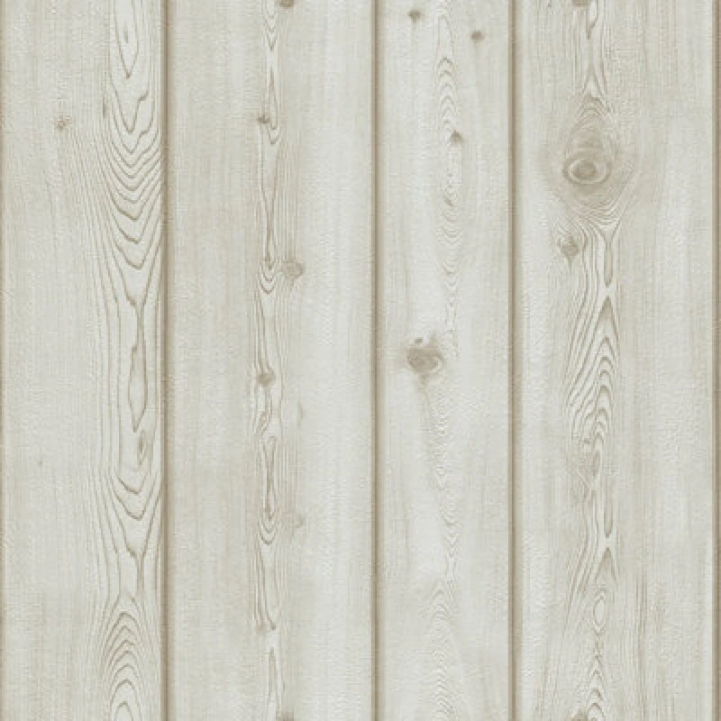 Image of Erismann Wood Effect Wallpaper Wooden Planks Boards Realistic Textured Off White Off White