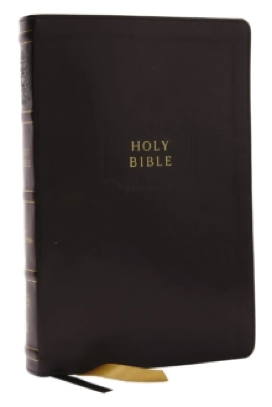 Image of KJV Holy Bible with Apocrypha and 73,000 Center-Column Cross References, Black Leathersoft, Red Letter, Comfort Print (Thumb Indexed): King James Vers
