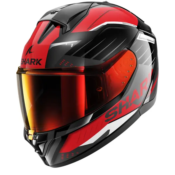 Image of Shark Ridill 2 Bersek Black Red Anthracite KRA Full Face Helmet Size XL