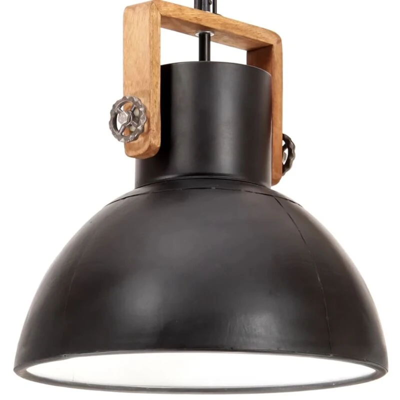 Image of VIDAXL Industrial Hanging Lamp 25 W Black Round 40cm E27 vidaXL 8720286024195