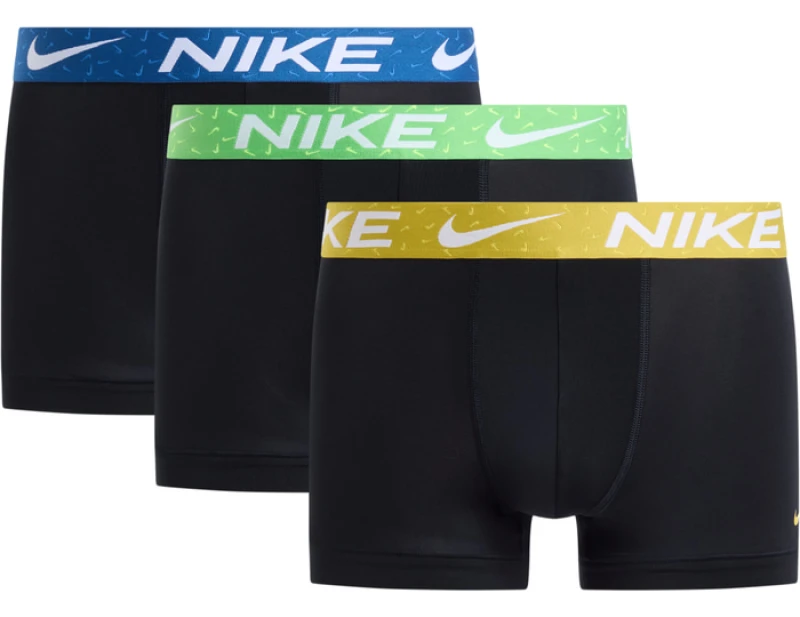 Image of Nike Trunk 3pk Boxer Shorts Black C0vn M