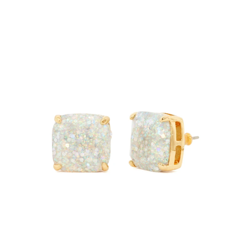 Image of KATE SPADE Small Square Studs Earrings - White White One Size