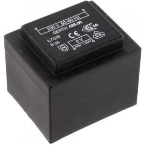 Image of PCB mount transformer 1 x 230 V 1 x 12 V AC 8 VA 666 mA