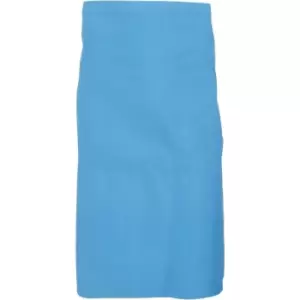 Image of Dennys Adults Unisex Catering Waist Apron With Pocket (One Size) (Mid Blue) - Mid Blue