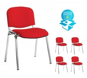 Image of Taurus Meeting Room Stackable Room Box of 4 With Chrome Frame and n