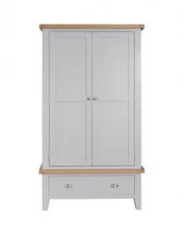 Image of K-Interiors Harrow Part Assembled 2 Drawer, 2 Door Wardrobe