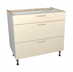 Image of Wickes Orlando Cream Drawer Unit Part 1 of 2 900mm