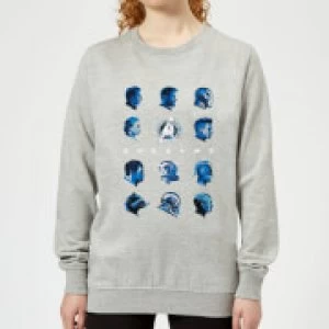 Image of Avengers: Endgame Heads Womens Sweatshirt - Grey - S