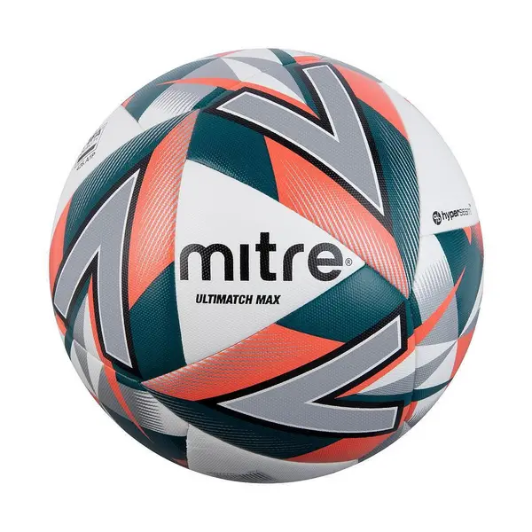 Image of Mitre Ultimatch Max Match Ball White/Orange/Green/Black 4