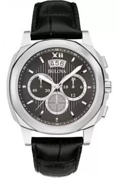 Image of Mens Bulova Dress Chronograph Watch 96B218