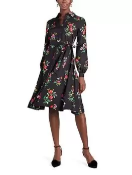 Image of Kate Spade New York Autumn Silk Twill Printed Dress