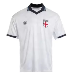 Image of Classicos de Futebol England Retro Fan Shirt Mens - White