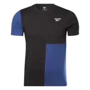 Image of Reebok Panel T Shirt Mens - Black