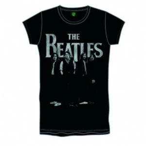 Image of The Beatles Iconic & Logo Boys Black T Shirt Large
