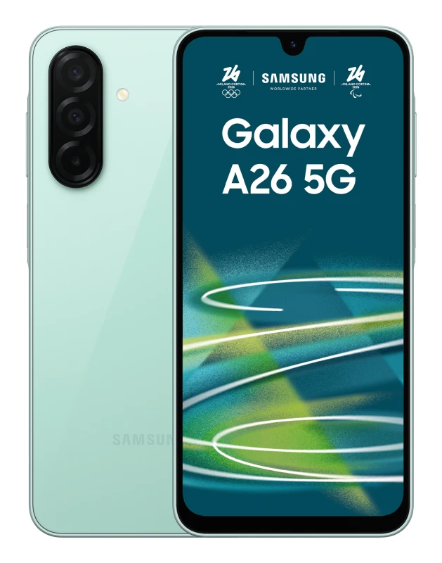 Image of Samsung Galaxy A26 5G Smartphone in Mint