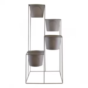 Image of Potting Shed 4 Tier Planter Stand, Grey