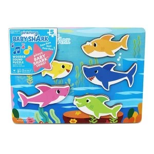 Image of Baby Shark Musical Wooden Puzzle