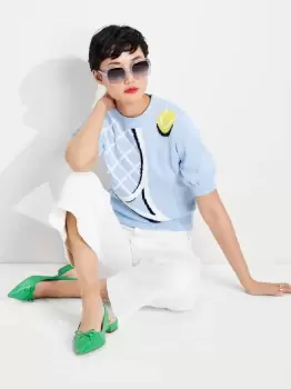 Image of Game Set Match Sweater - Skylight - L (Uk 16)