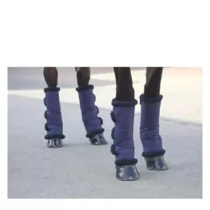 Image of Shires Fleece Travel Boots - Blue