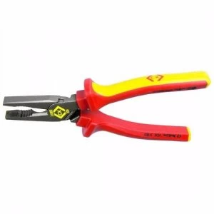 Image of C.K Tools Redline VDE Insulated Professional Linemans Combination Pliers - 185mm