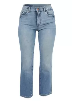 Image of DL1961 Womens Patti Straight Jeans In Reef