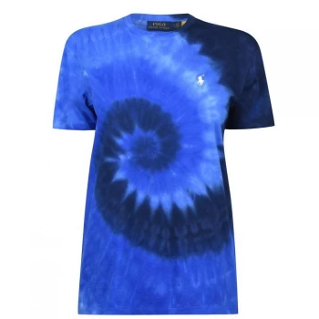 Image of Polo Ralph Lauren Tie Dye T Shirt - Blue Ocean