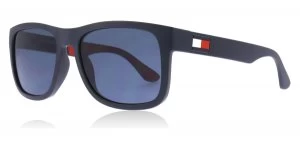 Image of Tommy Hilfiger TH1556/S Sunglasses Blue / Red / White 8RU 56mm