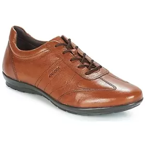 Image of Geox UOMO SYMBOL mens Casual Shoes in Brown,8,9,10,10.5,11