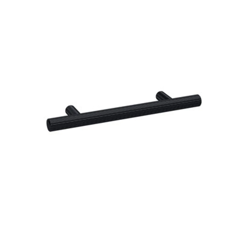 Image of HUDSON REED Hudson Reed - Nuie Matt Black 156mm Knurled Bar Furniture Handle with 96mm Hole Centres - H020 H020