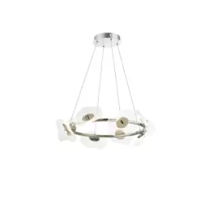 Image of Amsterdam Ring Ceiling Pendant, 8 Light 6W LED, 4000K, 3700lm, Polished Chrome