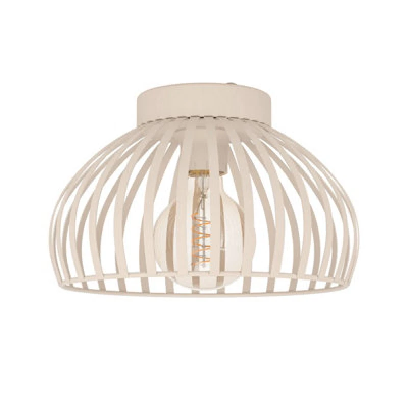 Image of EGLO Mogano 3 Sandy Steel Minimalist, Caged Style Ceiling Light Nude