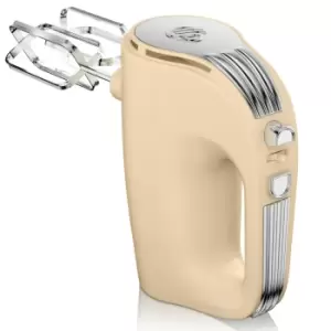 Image of Swan SP20150CN Retro 5 Speed Hand Mixer - Cream