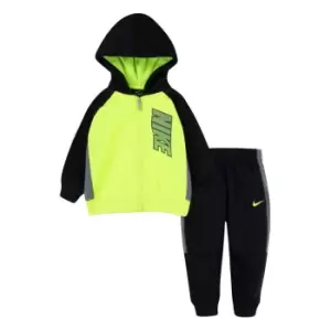 Image of Nike Therma Hoodie and Jogging Bottoms Set Baby Boys - Black