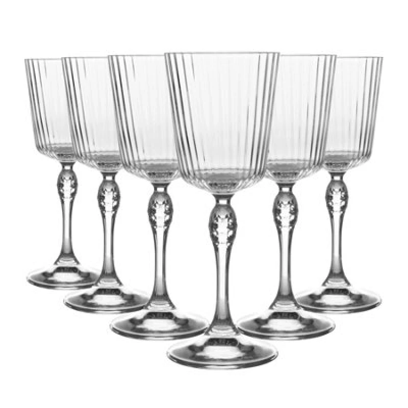 Image of Bormioli Rocco America '20s Cocktail Glasses - 250ml - Clear - Pack of 6 Clear unisex