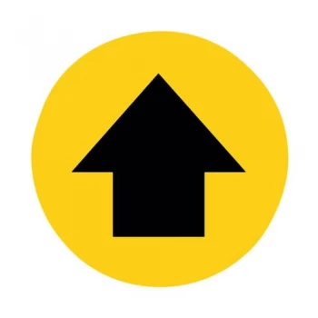 Image of Social Distance Marker Directional Arrow 235mm SDM07