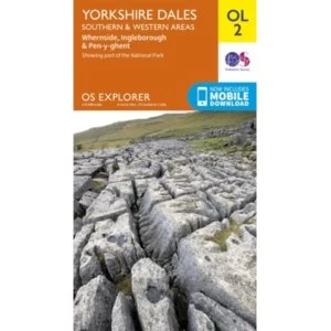Image of Yorkshire Dales South & Western by Ordnance Survey (Sheet map, folded, 2016)