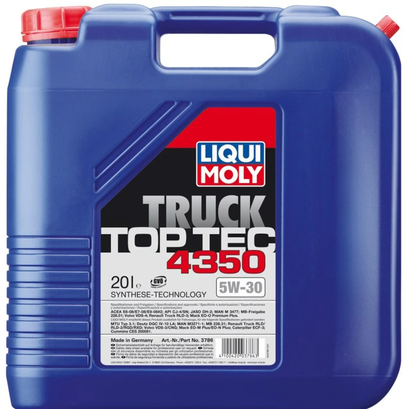 Image of LIQUI MOLY 3786 Engine oil Capacity: 20l, 5W-30 Engine Oil (1862)