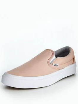 Image of Vans UA Classic Slip On Leather Pink Size 4 Women
