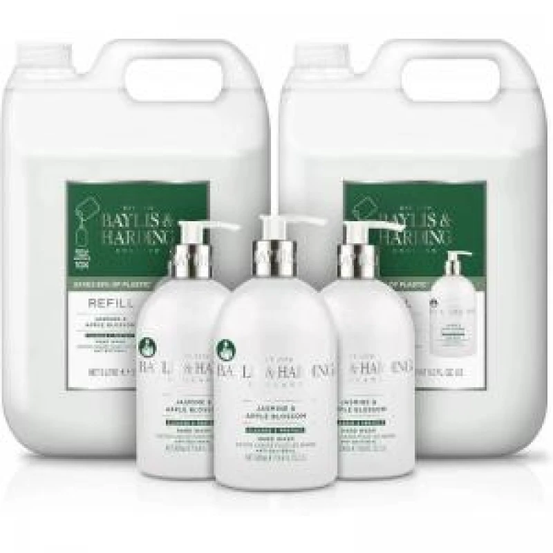 Image of Baylis & Harding Jasmine & Apple Blossom liquid hand soap refill 5000 ml