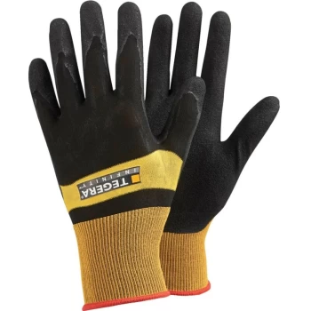 Image of 8802 Infinity Palm-side Coated Black/Yellow Heat Resistant Gloves - Siz - Ejendals