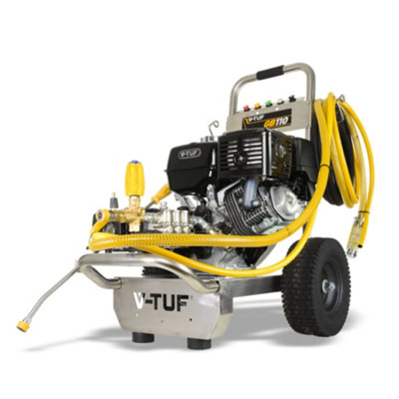 Image of V-Tuf Gb110 3000Psi, 200Bar, 21L/min Industrial 13Hp Gearbox Driven Honda Petrol Pressure Washer