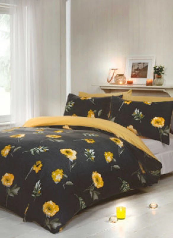 Image of Rapport Home Darcy Floral Duvet Set With Pillowcase