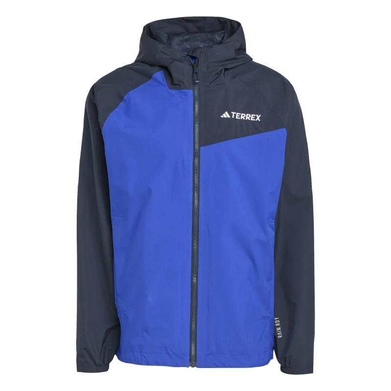 Image of adidas Mens Terrex Multi 2 Layer RAIN.RDY Long Sleeve Waterproof Jacket Blue/Black male S