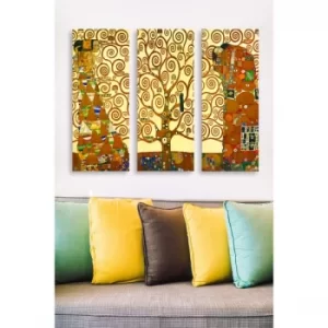 Image of MDF0072 Multicolor Decorative MDF Painting (3 Pieces)