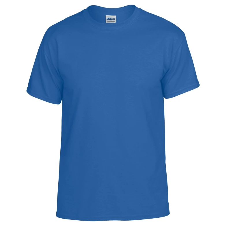 Image of Gildan Mens Plain DryBlend T-Shirt in Blue Size: Small Blue Male S