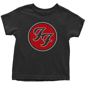 Image of Foo Fighters - FF Logo Kids 2 Years T-Shirt - Black