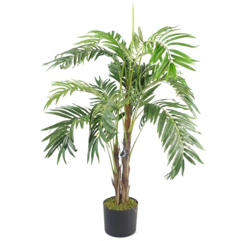 Image of Leaf Large Artificial Palm Tree 120cm Luxury Realistic Faux House Plants Botanik Green