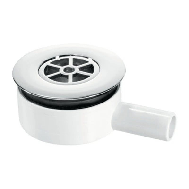 Image of Mcalpine Upsw-3-22mm Pumped Shower Waste Outlet 70mm Chrome Plated Brass Flange