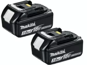 Image of Makita BL1830BX2 BL1830 18v 3Ah Li-ion Twin Pack Batteries